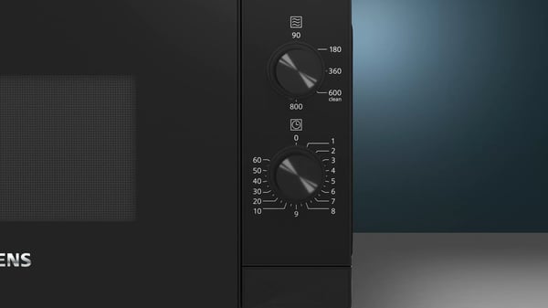 Miniatyrbillede 2 af 3: Siemens iQ300 FF020LMB2 mikrobølgeovn Sort Solo mikroovn Bordplade 20 L 800 W