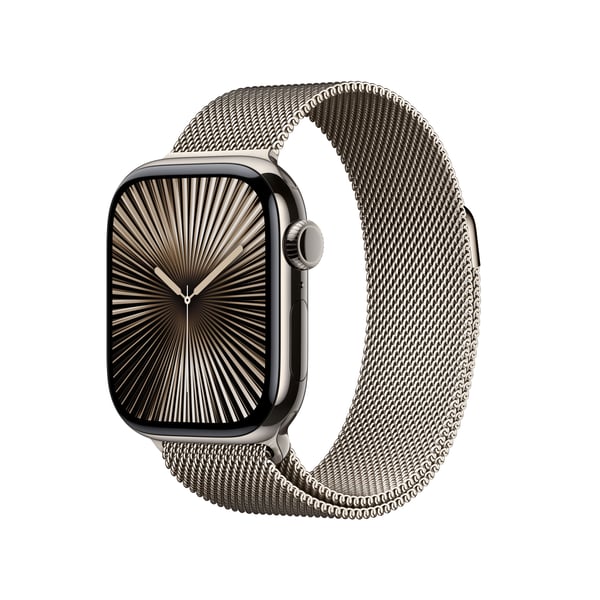 Pikkukuva 1 / 3: Apple Watch Series 10 OLED 42 mm Digitaalinen 374 x 446 pikseliä Kosketusnäyttö 4G Titaani Wi-Fi GPS (satelliitti)