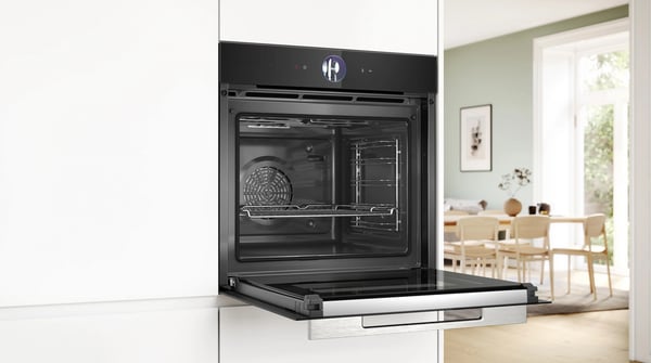 Miniatyrbild 3 av 6: Bosch Serie 8 HBG7764B1 ugnar 71 l 3600 W Svart