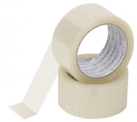 Q-CONNECT KF01791 vävtejp 66 m Polypropylen (PP) Transparent
