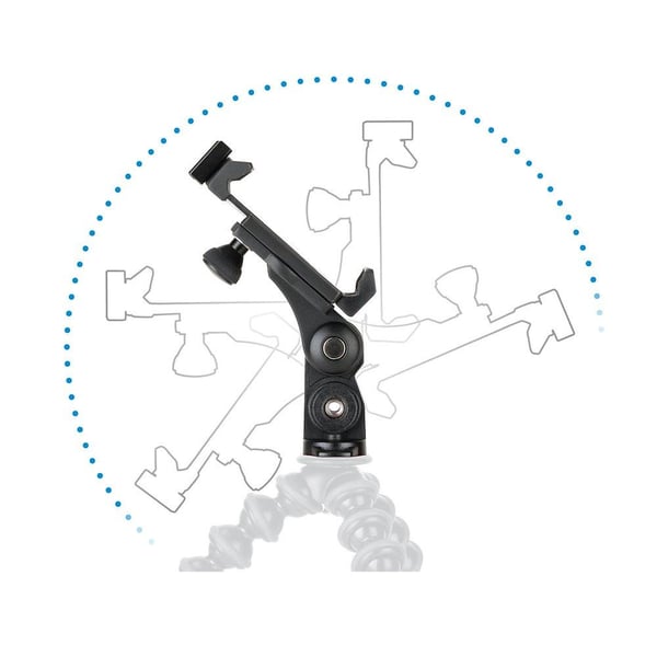 Joby GripTight PRO 2 jalustapää Musta Akryylinitriilibutadieenistyreeni (ABS), Alumiini, Ruostumaton teräs, Terästä, Kestomuovinen elastomeeri 1/4" Panoraama