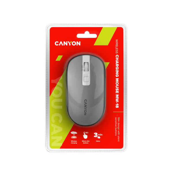Canyon CNS-CMSW18DG datormöss Kontor Ambidextrous RF Trådlös Optisk 1600 DPI
