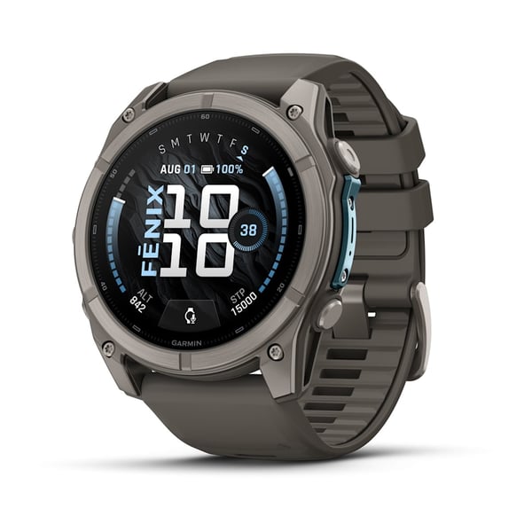Pikkukuva 1 / 13: Garmin fēnix 9 3,56 cm (1.4") AMOLED 51 mm Digitaalinen 454 x 454 pikseliä Kosketusnäyttö Titaani Wi-Fi GPS (satelliitti)