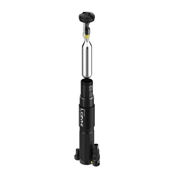Lezyne CNC Tubeless Drive Sort Hånd luftpumpe