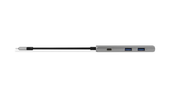 Epico 9915111900012 kannettavien tietokoneiden telakka ja porttitoistin USB 3.2 Gen 1 (3.1 Gen 1) Type-C Musta, Harmaa