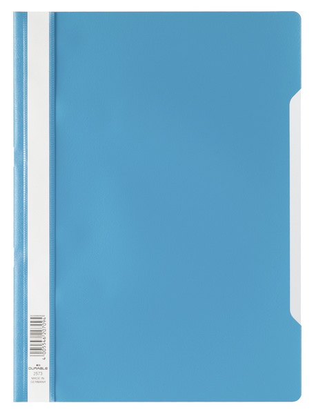 Durable 2573-07 raporttikansi Polypropeeni (PP) Sininen, Läpinäkyvä