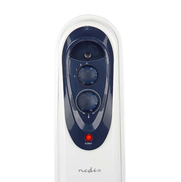 Miniatyrbillede 10 af 14: Nedis HTOI30WT7 varmeapparat Indendørs Hvid 1500 W Olie elektrisk områdevarmer