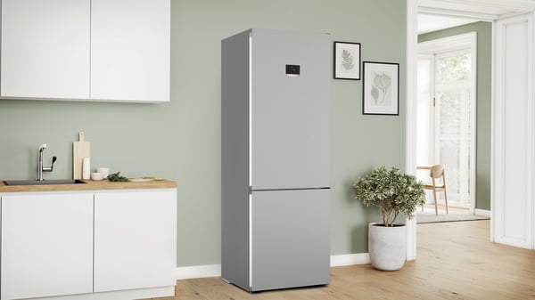 Bosch Serie 4 KGN497LDF køle-/fryseskab Fritstående 440 L Rustfrit stål