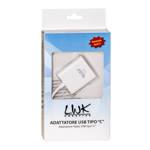 LINK LKADAT80 USB-grafikadapter Vit