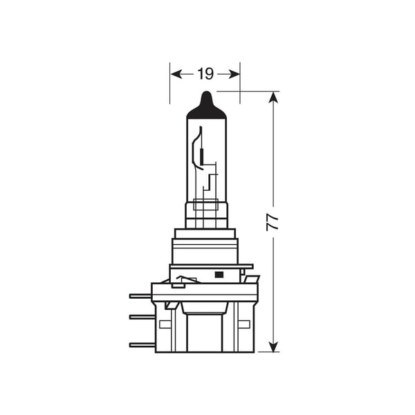 Miniatyrbillede 3 af 4: Lampa OA64176 bil pære