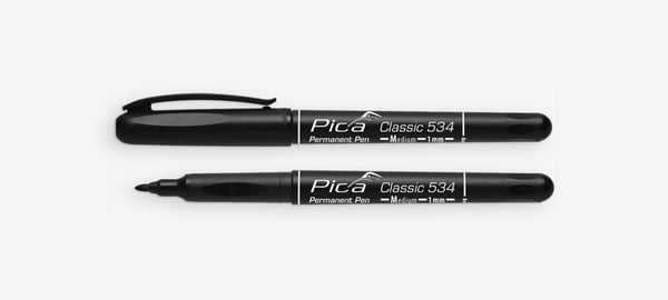 Miniatyrbillede 1 af 2: Pica-Marker 534/46 speedmarker Fin/projektilspids Sort 1 stk