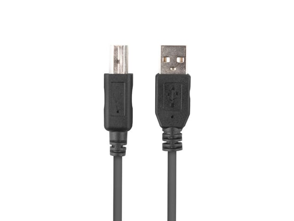 Miniatyrbillede 2 af 3: Lanberg CA-USBA-15CU-0010-BK USB-kabel USB 2.0 1 m USB B 0,48 Gbit/sek. Sort