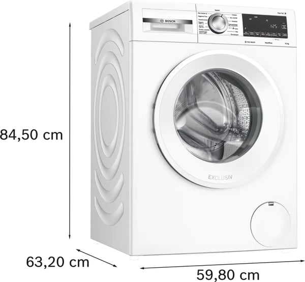 Bosch Serie 6 WGG254ZEIT Pesukone Edestä täytettävä 10 kg 1351 RPM Valkoinen
