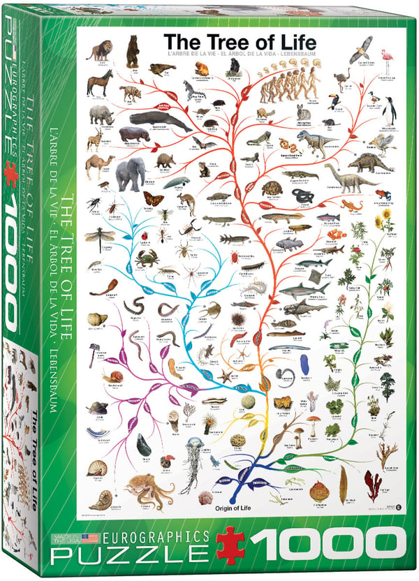Eurographics The Tree of Life 1000pcs Puslespil 1000 stk Dyr og planter