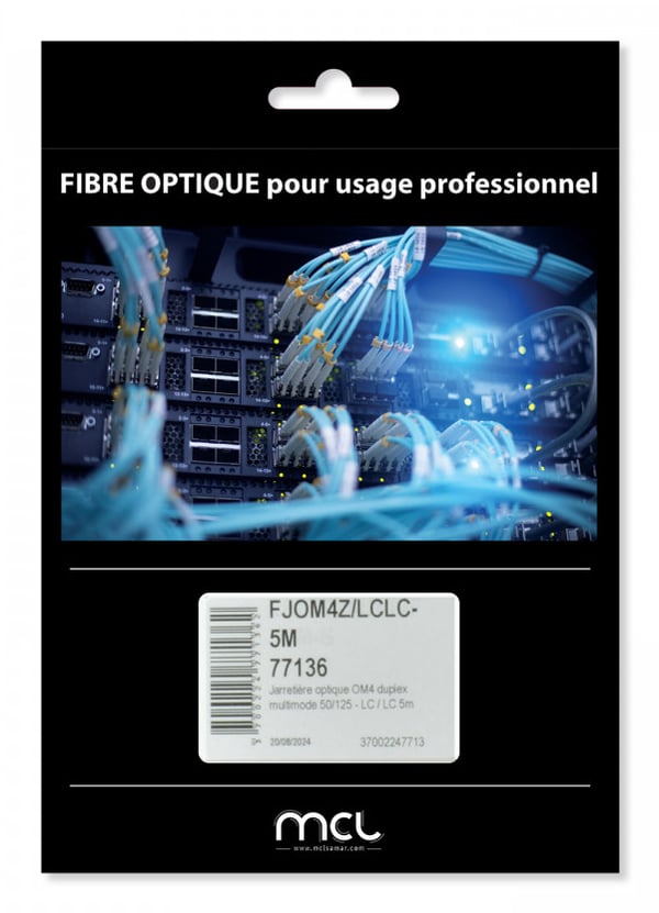 MCL FJOM4Z/LCLC InfiniBand- ja kuituoptiikkakaapeli 5 m LC LC/LC Violetti