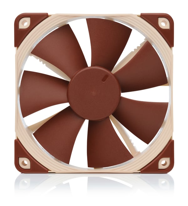 Miniatyrbillede 6 af 6: Noctua NF-F12 Computerkabinet Ventilator 12 cm Beige, Brun