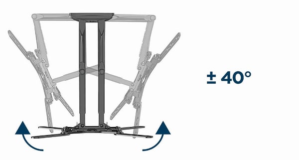 Gembird WM-60ST-01 TV-kiinnike 152,4 cm (60") Musta