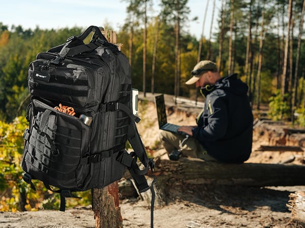 Tracer Alpha Backpack 15,6" Black rygsæk Fritidsrygsæk Sort Polyester