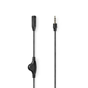 Miniatyrbillede 1 af 3: Nedis CAGL22090BK10 lydkabel 1,5 m 3.5mm Sort