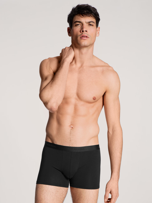 Miniatyrbild 4 av 6: Calida Natural Benefit Boxershorts Svart, Grå