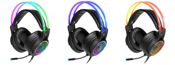 Defender Cosmo Pro Headset Ledningsført Spil Sort