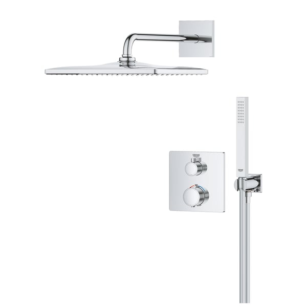 Miniatyrbild 4 av 4: GROHE Precision Thermostatique duschsystem Krom