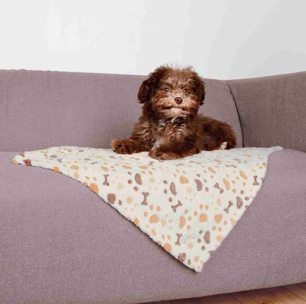 Miniatyrbild 4 av 4: TRIXIE Decke Lingo Hund Polyester Beige, Vit