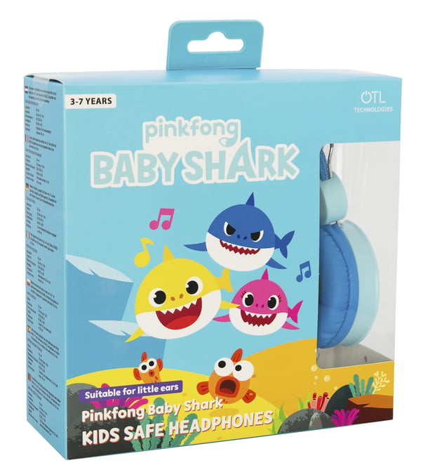 Miniatyrbild 3 av 6: OTL Technologies Baby Shark Hörlurar Kabel Huvudband Musik Blå