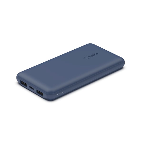 Belkin BoostCharge - Powerbank - 10000 mAh - 18 Watt - 3 utgångar (24-stifts USB-C, 2 x