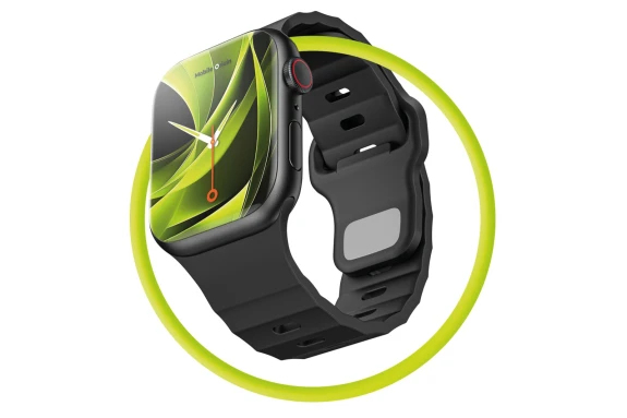 Mobile Origin AWMS-03-BLK Smart bærbart (wearable) tilbehør Rem Sort Fluoroelastomer