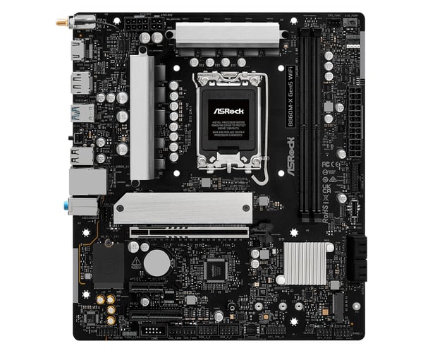 Miniatyrbild 5 av 6: Asrock B860M-X Gen5 WiFi Intel B860 LGA 1851 (Socket V1) micro ATX