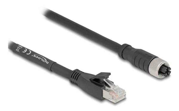 Miniatyrbild 1 av 3: DeLOCK 80595 nätverkskablar Svart 10 m Cat5e S/FTP (S-STP)