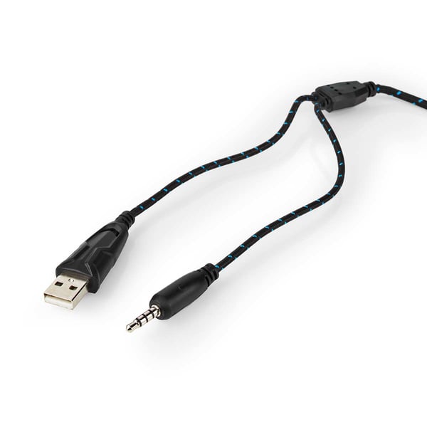 Nedis GHST250BK kuulokkeet ja kuulokemikrofoni Langallinen Pääpanta Pelaaminen USB A-tyyppi Musta