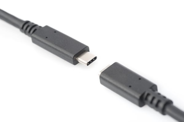 Miniatyrbillede 6 af 9: Digitus AK-300210-015-S USB-kabel USB 2.0 1,5 m USB C 0,48 Gbit/sek. Sort