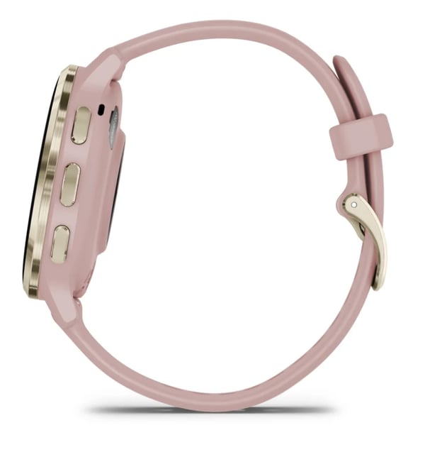 Miniatyrbillede 7 af 8: Garmin Venu 3S 3,05 cm (1.2") AMOLED 41 mm Digital 390 x 390 pixel Berøringsskærm Guld, Rose Wi-Fi GPS (satellit)