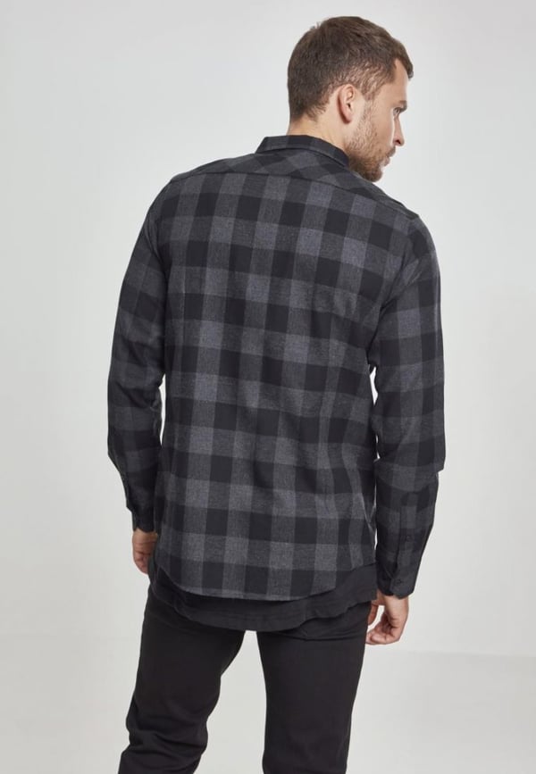 Urban Classics Checked Flanell Skjorta Långärmad Bomull