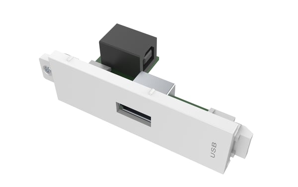 Vision TechConnect 3 USB-a modul - Modulær frontplade-snap-in