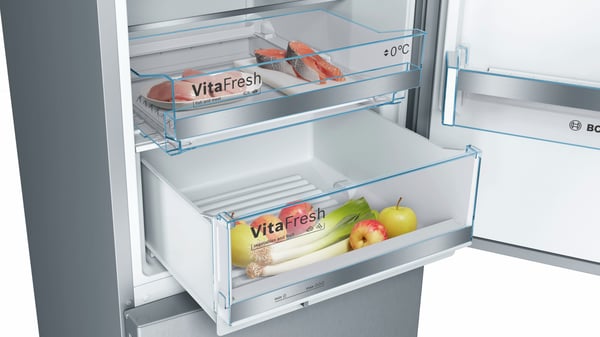 Bosch Serie 6 KGE39ALCA kombinerad kyl/frys Fristående 343 l Rostfritt stål