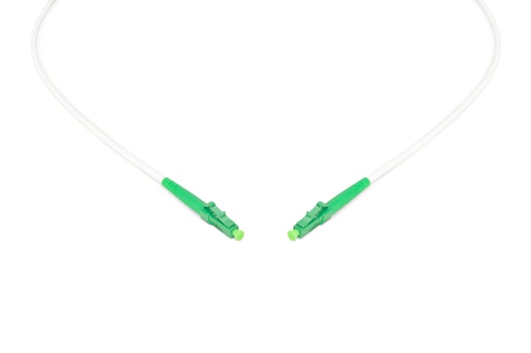 DIGITUS Glasfiber Patchkabel, stålförstärkt, simplex, singlemode, LC/APC LC/APC, 1 m