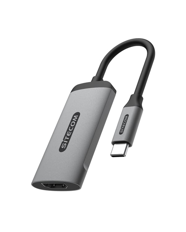 Miniatyrbild 1 av 3: Sitecom AD-1003 kabelomvandlare (hane/hona) HDMI-A USB-C Svart, Grå