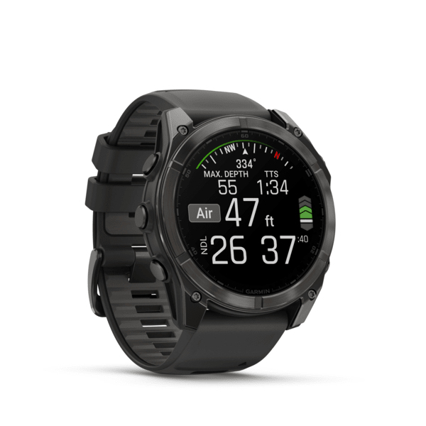 Miniatyrbillede 4 af 7: Garmin Fenix 8 3,56 cm (1.4") AMOLED 51 mm Digital 454 x 454 pixel Berøringsskærm Titanium Wi-Fi GPS (satellit)