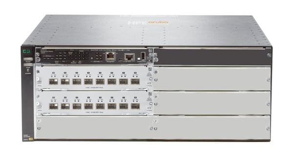 Miniatyrbillede 1 af 2: HPE Aruba Networking 5406R 16-port SFP+ (No PSU) v3 zl2 Switch Sølv