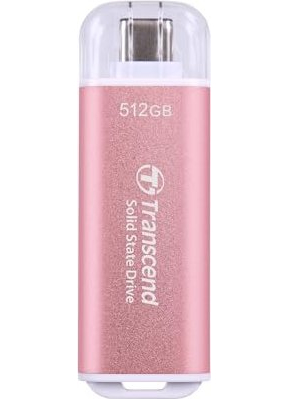 Transcend ESD300 512 GB USB Type-C 3.2 Gen 2 (3.1 Gen 2) Rosa Transcend ESD300 512 GB USB Type-C 3.2 Gen 2 (3.1 Gen 2) Rosa