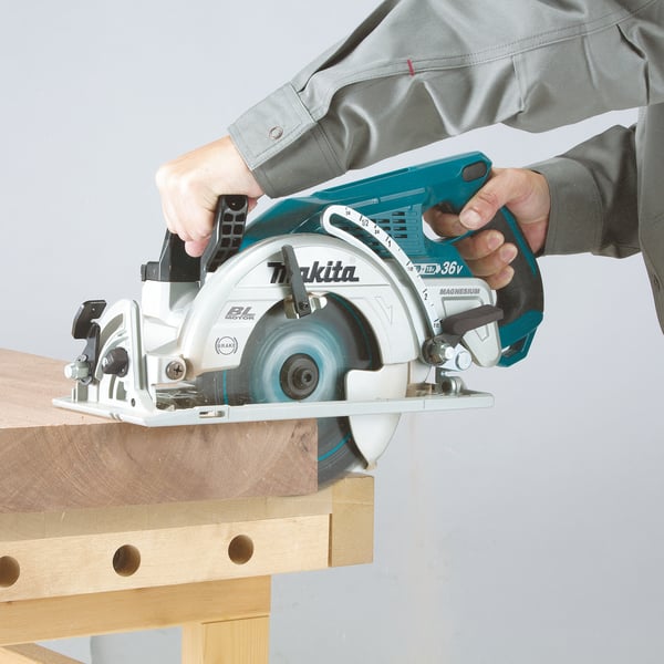 Makita DRS780Z bärbar cirkelsåg 18,5 cm Svart, Blå 5100 RPM