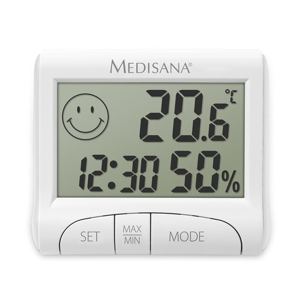 Miniatyrbild 2 av 3: Medisana HG 100 inomhus Elektronisk hygrometer Vit