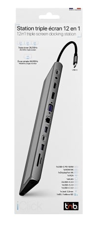 T'nB DSMST12V2 gränssnittshubbar USB Type-C 5000 Mbit/s Aluminium