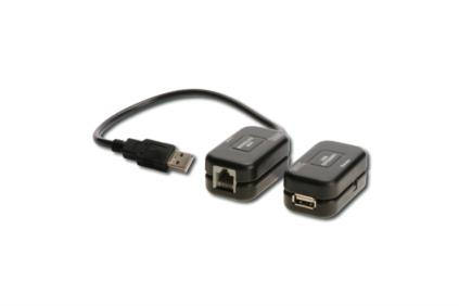 Digitus USB extender Verkkolähetin ja -vastaanotin Musta Digitus USB extender Verkkolähetin ja -vastaanotin Musta