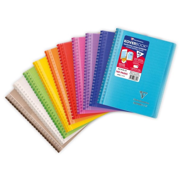 Miniatyrbild 1 av 9: Clairefontaine 366701C anteckningsböcker 80 ark Blandade färger