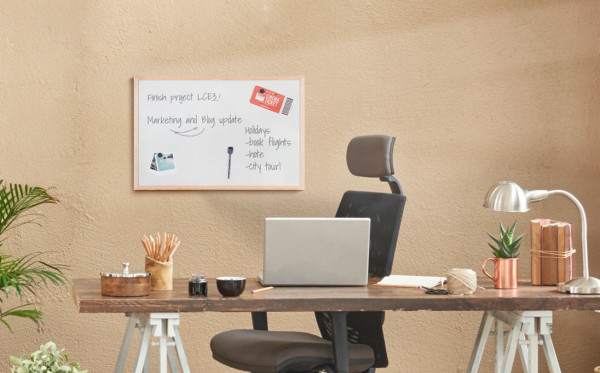 Miniatyrbillede 5 af 5: Bi-Office MM07001010 whiteboard 900 x 600 mm Stål Magnetisk