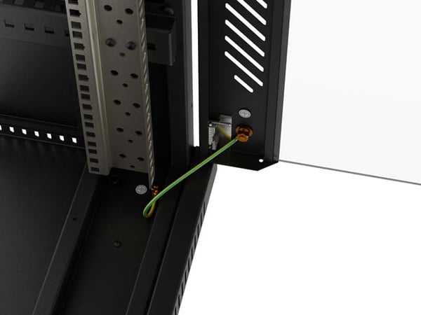 Miniatyrbild 11 av 13: Lanberg FF01-6824-12BL rack 24U Fristående rack Svart